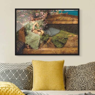 Ingelijste posters Sir Lawrence Alma-Tadema - The Rose Garden