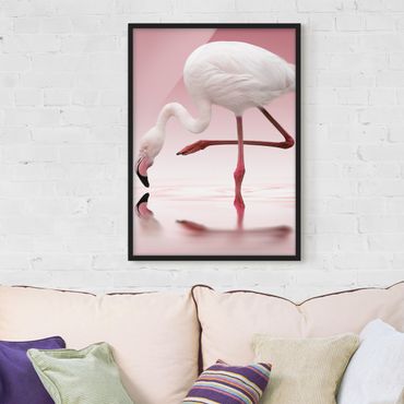 Ingelijste posters Flamingo Dance