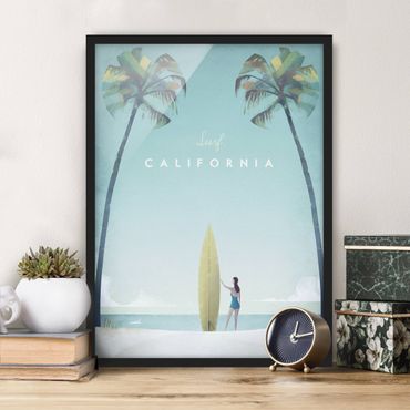 Ingelijste posters Travel Poster - California