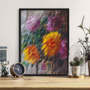 Ingelijste posters Alexej von Jawlensky - Chrysanthemums in the Storm