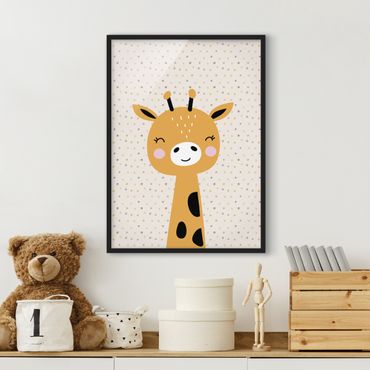Ingelijste posters Baby Giraffe