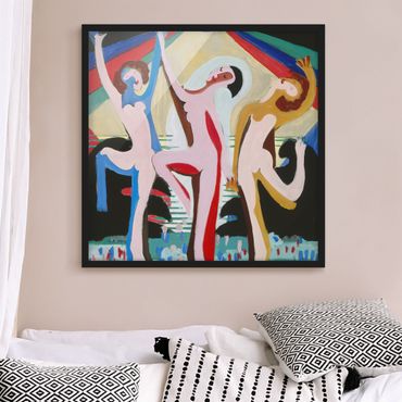 Ingelijste posters Ernst Ludwig Kirchner - colour Dance