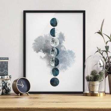 Ingelijste posters The Phases Of The Moon