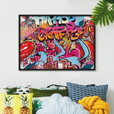 Ingelijste posters Hip Hop Graffiti