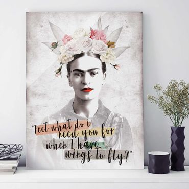 Glasschilderijen Frida Kahlo - Quote