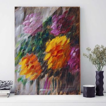 Glasschilderijen Alexej von Jawlensky - Chrysanthemums in the Storm