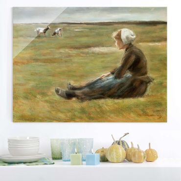 Glasschilderijen Max Liebermann - The Beach, Scheveningen