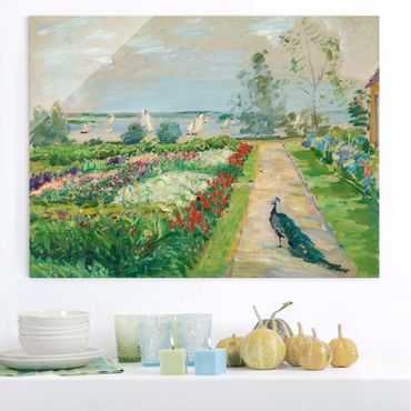 Glasschilderijen Max Slevogt - Flower Garden In New-Cladow