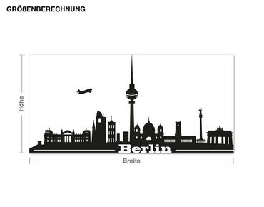 Muurstickers Berlin skyline