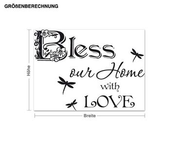 Muurstickers Bless our Home