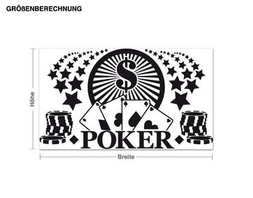 Muurstickers Poker