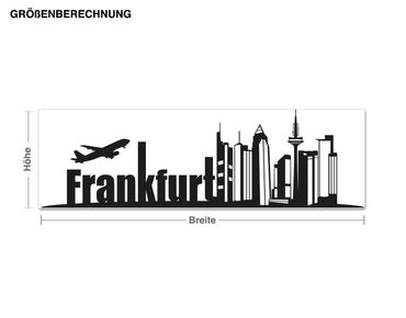 Muurstickers Skyline Frankfurt