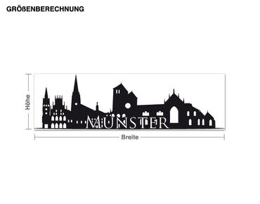 Muurstickers Skyline Münster