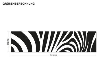 Muurstickers Zebra stripes