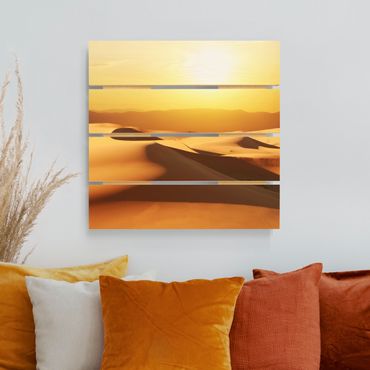 Houten schilderijen op plank The Saudi Arabian Desert
