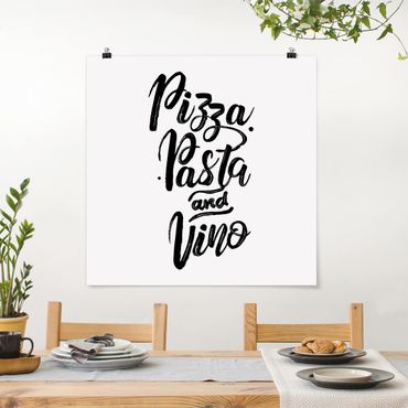 Posters Pizza Pasta And Vino