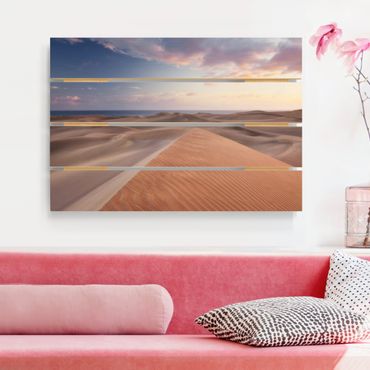Houten schilderijen op plank View Of Dunes