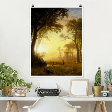 Posters Albert Bierstadt - Light in the Forest
