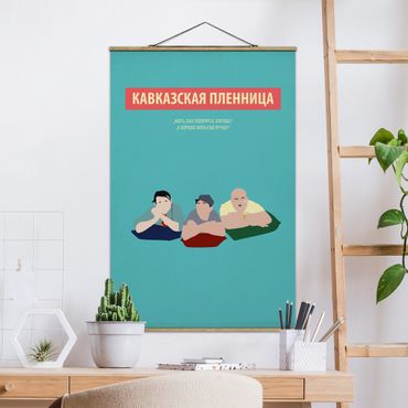 Stoffen schilderij met posterlijst Film Poster Kidnapping, Caucasian Style