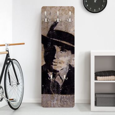 Wandkapstokken houten paneel Al Capone