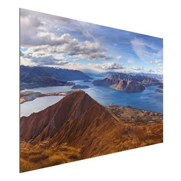 Aluminium Dibond schilderijen Roys Peak In New Zealand