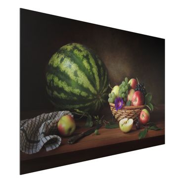 Aluminium Dibond schilderijen Still Life With Melon