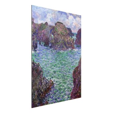 Aluminium Dibond schilderijen Claude Monet - Port-Goulphar, Belle-Île