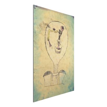 Aluminium Dibond schilderijen Paul Klee - The Bud of the Smile