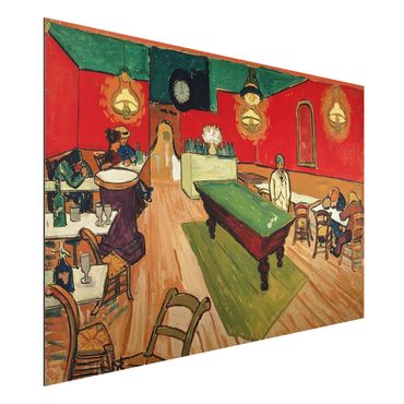 Aluminium Dibond schilderijen Vincent van Gogh - The Night Café