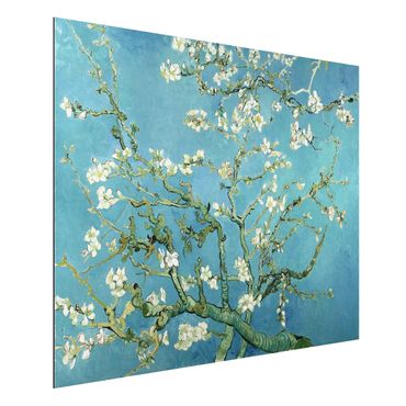 Aluminium Dibond schilderijen Vincent Van Gogh - Almond Blossoms