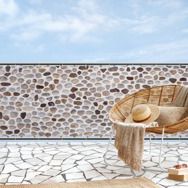 Privacyscherm voor balkon - Andalusian Stone Wall