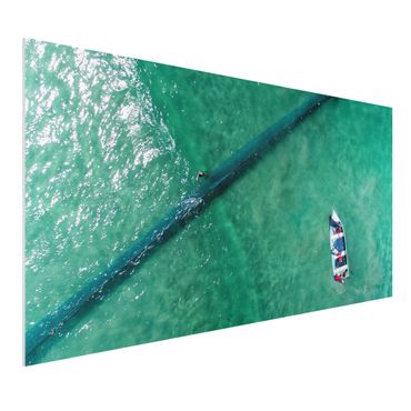 Forex schilderijen Aerial View - Fishermen