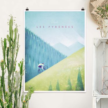Posters Travel Poster - The Pyrenees