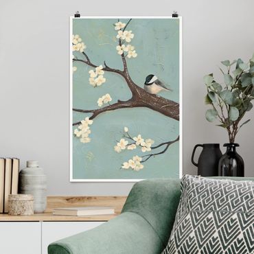 Posters Titmouse On Cherry