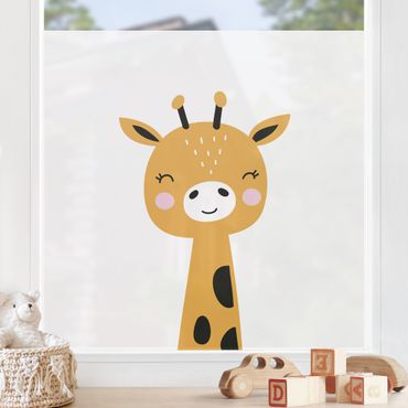 Raamfolie - Baby Giraffe