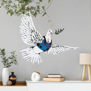 Muurstickers - Dove Of Peace - Brandalised ft. graffiti by Banksy