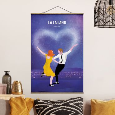 Stoffen schilderij met posterlijst Film Poster La La Land