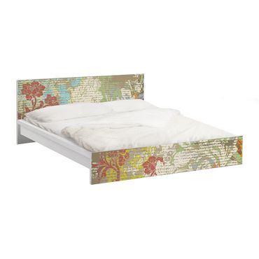 Meubelfolie IKEA Malm Bed Flowers Of Past Time