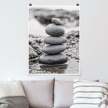 Posters Stone Tower In Water