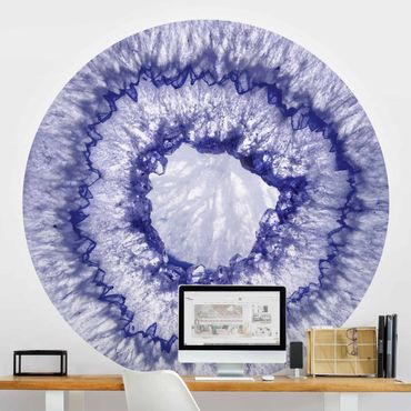 Behangcirkel Blue Purple Crystal