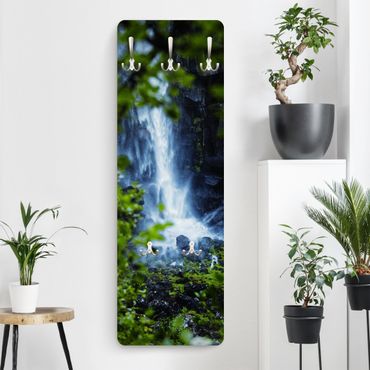 Wandkapstokken houten paneel View Of Waterfall