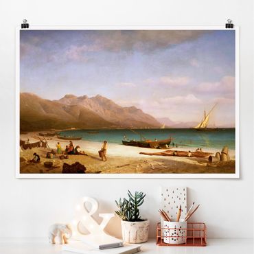Posters Albert Bierstadt - Bay of Salerno