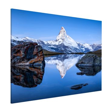 Magneetborden Stellisee Lake In Front Of The Matterhorn