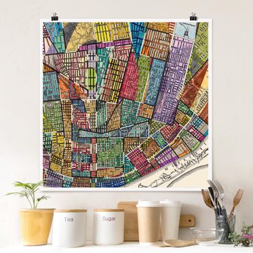 Posters Modern Map Of St. Louis