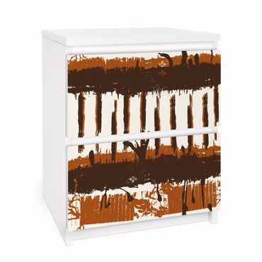 Meubelfolie IKEA Malm Ladekast Billy Bookshelf – Ethno Strips