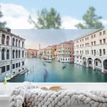 Raamfolie - Grand Canal View From The Rialto Bridge Venice