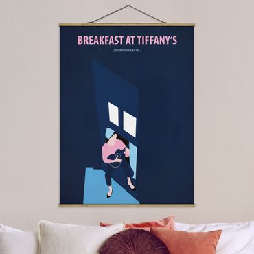 Stoffen schilderij met posterlijst Film Posters Breakfast At Tiffany's