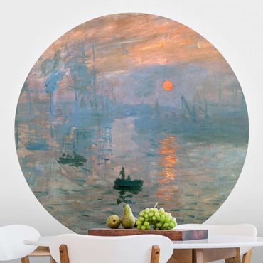 Behangcirkel Claude Monet - Impression (Sunrise)