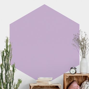 Hexagon Behang Colour Lavender