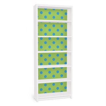 Meubelfolie IKEA Billy Boekenkast No.DS92 Dot Design Girly Green